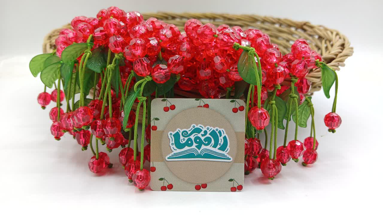 تسبیح  ۳۳ دونه ای با مهره شبه کریستال شماره هشت بسته ی ۳۳تایی