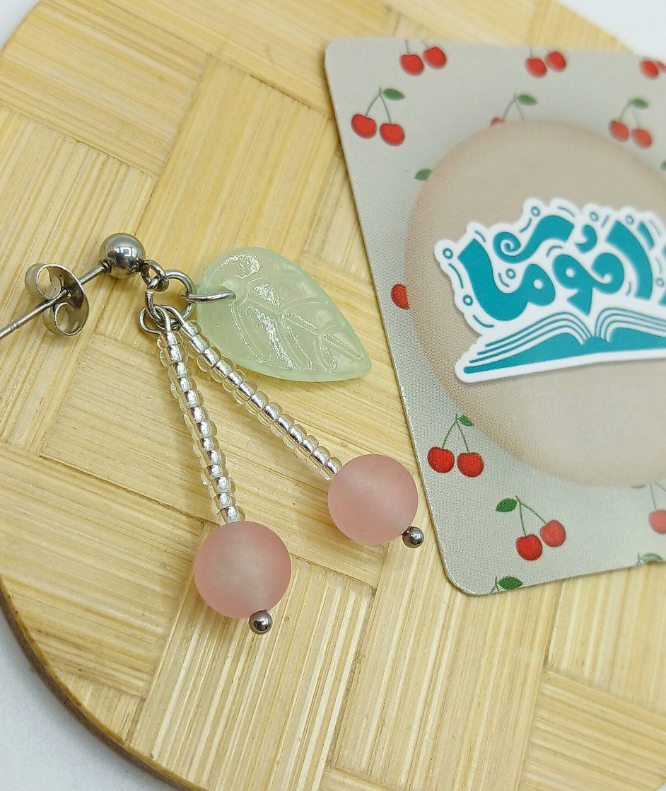 گوشواره صورتی ملیح
